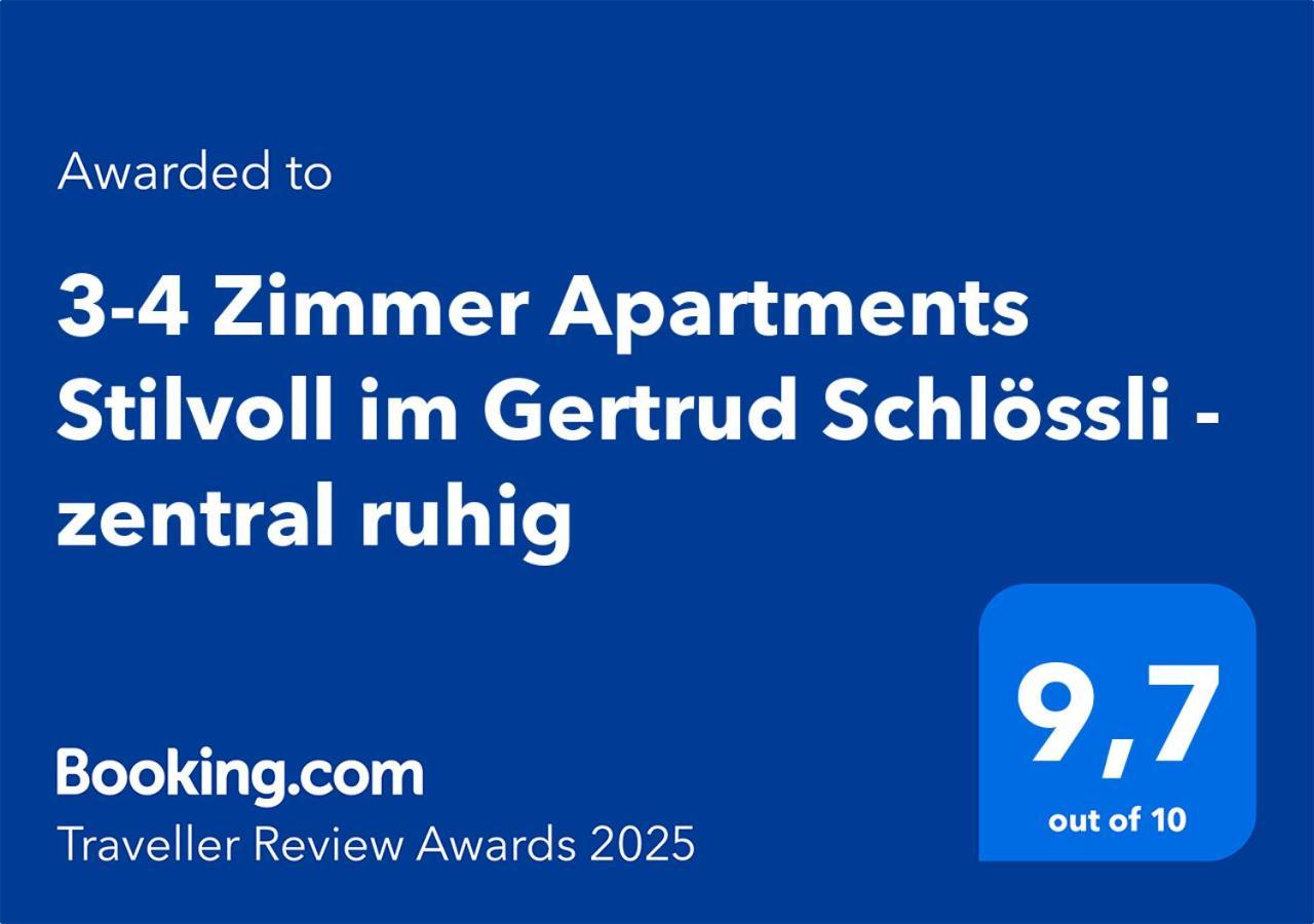 2-4 Zimmer Apartments Stilvoll Im Gertrud Schloessli - Zentral Ruhig St. Gallen Eksteriør bilde